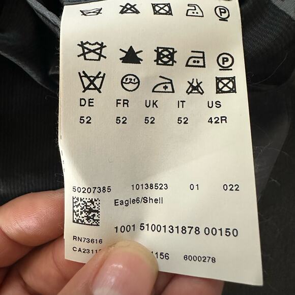 Hugo Boss Super 100 Blazer Coat Jacket Super‎ 100 Gray Men's Size 42R - Picture 10 of 10